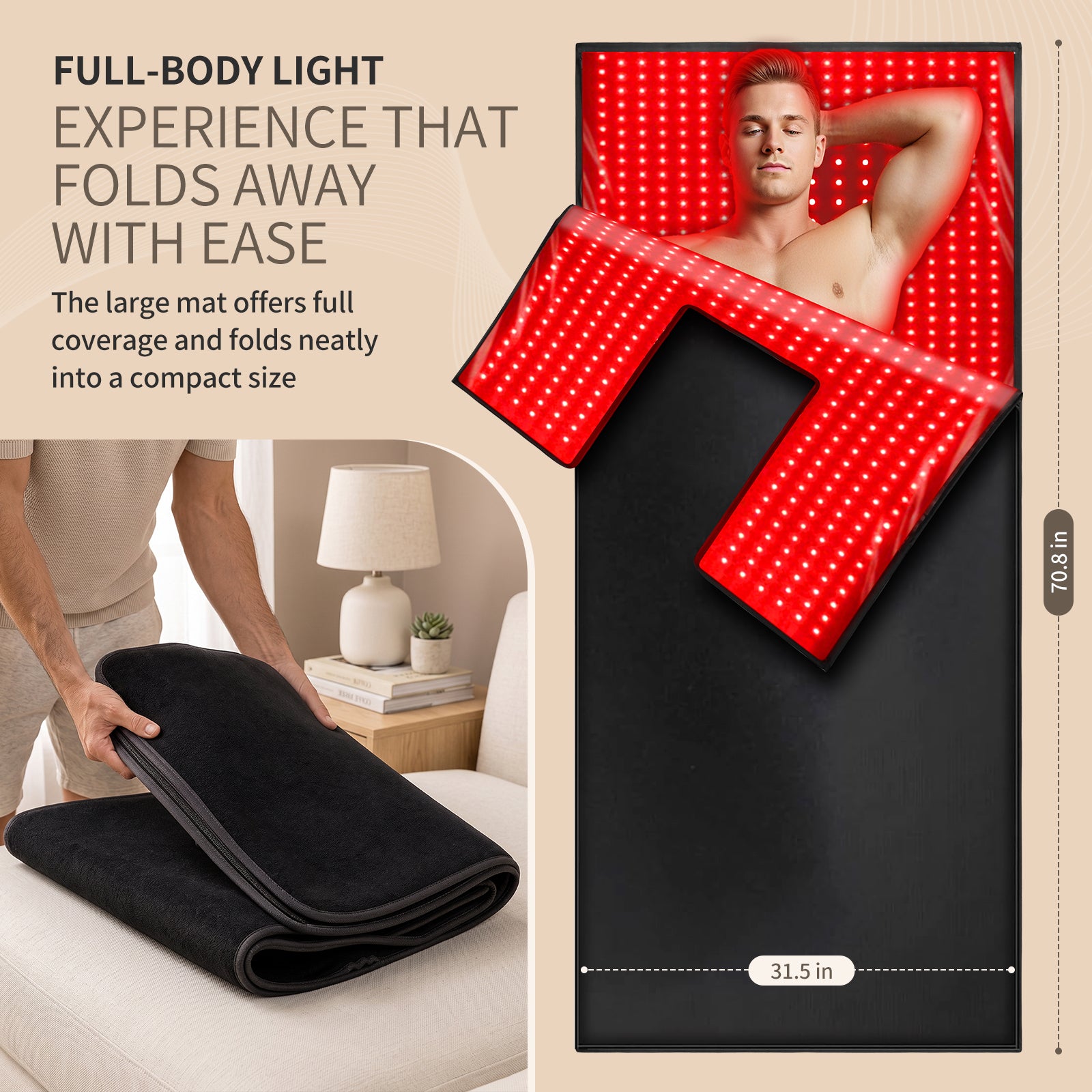 Open‑Box: Red Light Therapy Sleep Bag, 660nm Red & 850nm Near‑Infrared, Full‑Body Relaxation