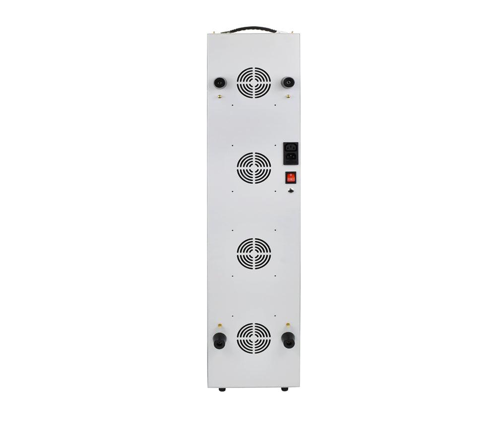 YOULUMI Red Light Therapy Panel IRP-004 back view, white panel with vents and power components