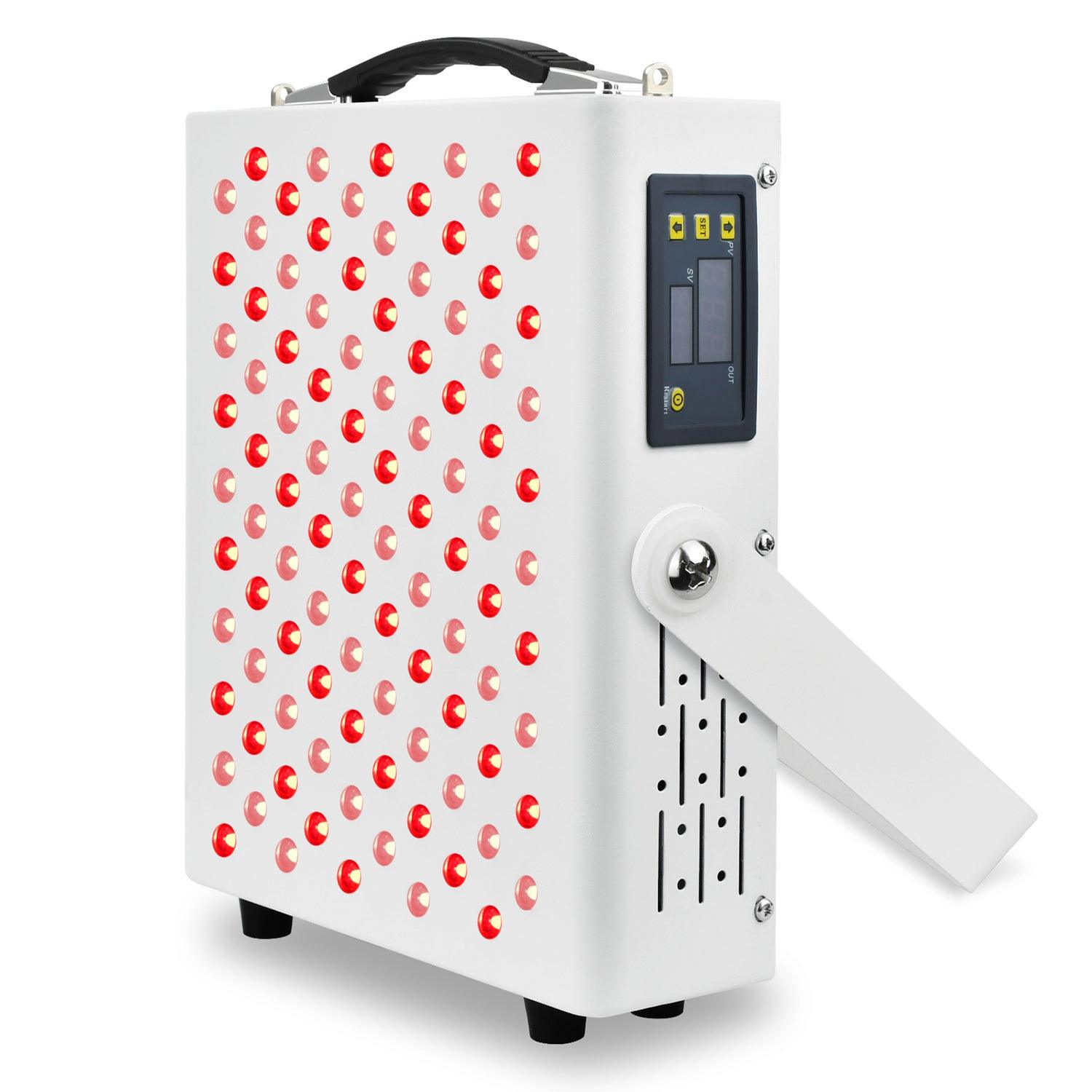 YOULUMI Red Light Therapy Panel - IPR-001. White panel with red and near-infrared light LEDs for pain relief and wellness.