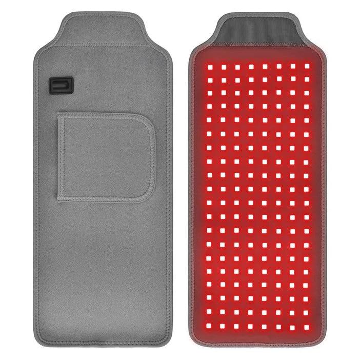 YOULUMI Red Light Therapy Belt, grey and red light therapy for pain relief and healing.