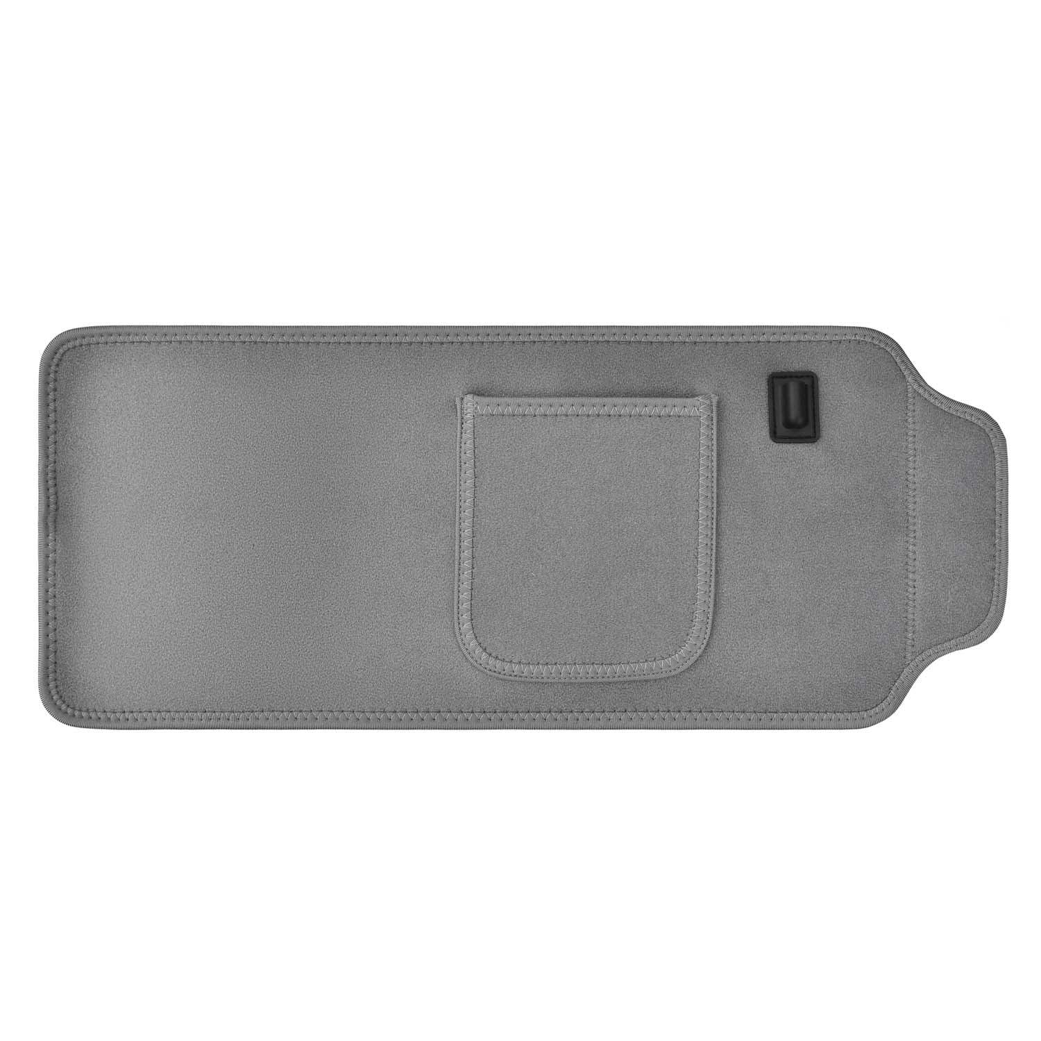 YOULUMI Red Light Therapy Belt in gray, ergonomic design for pain relief and healing.