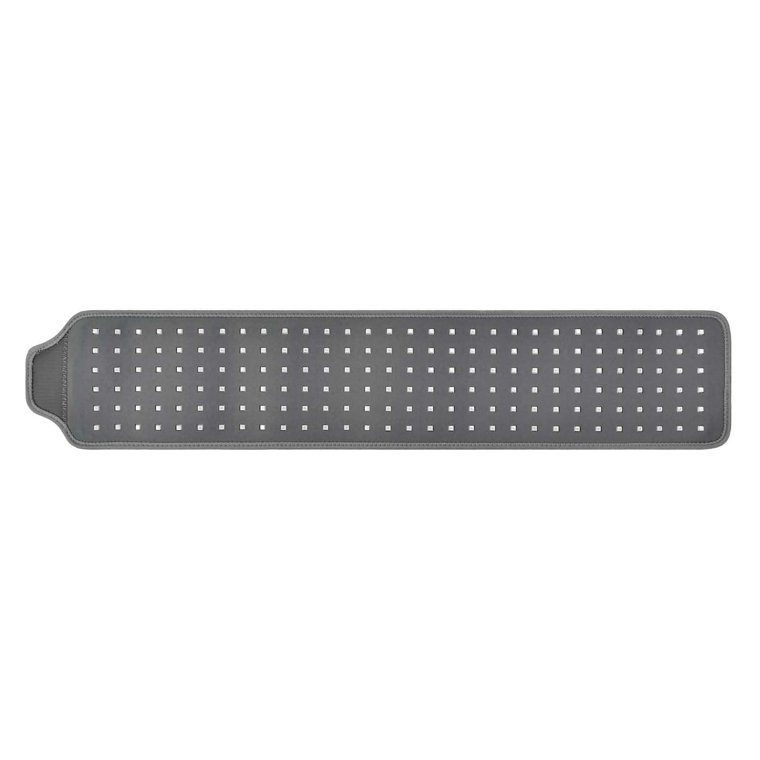 YOULUMI Red Light Therapy Belt - Grey perforated design, optimal for red light therapy.