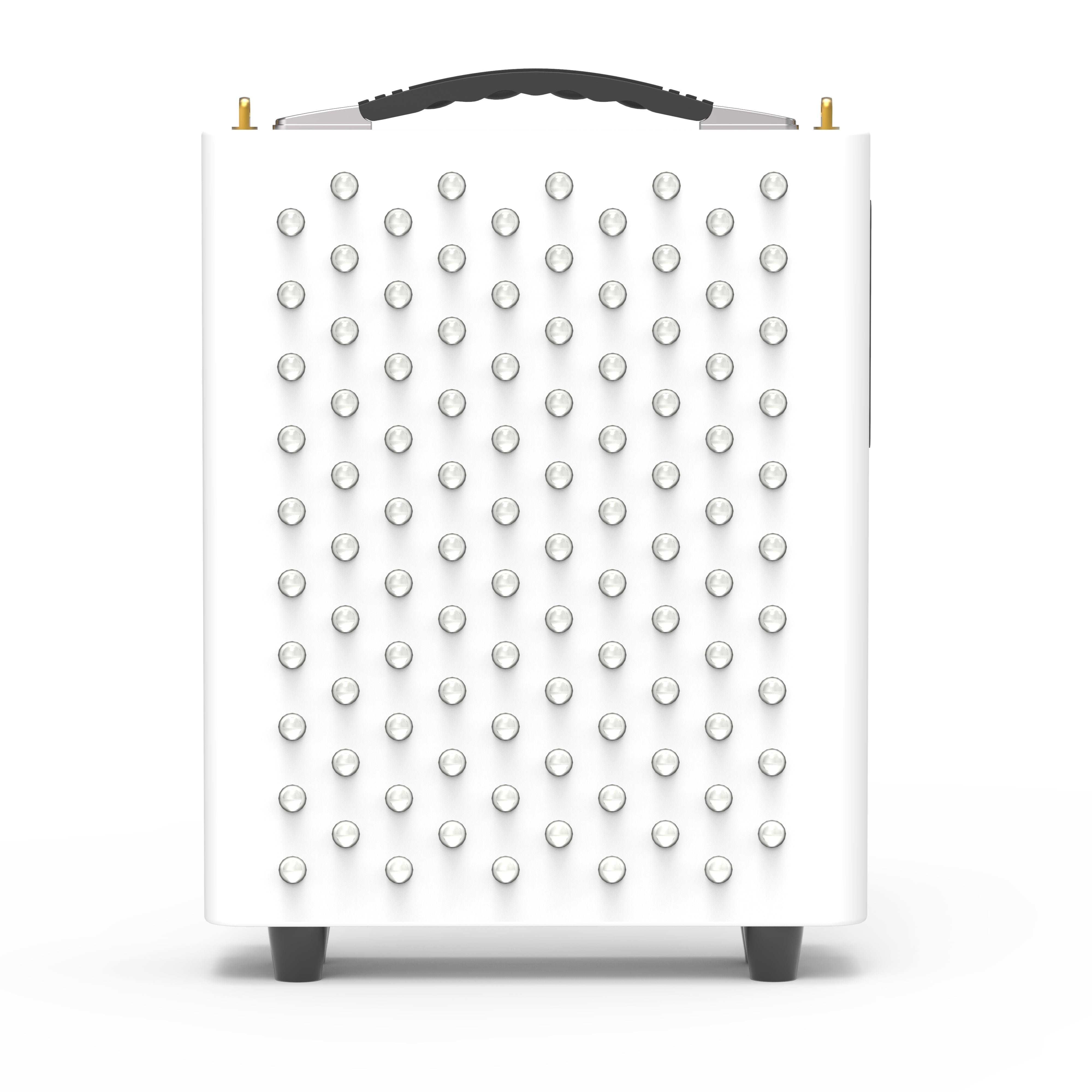 YOULUMI Red Light Therapy Panel - IPR-001: White panel with red light LEDs for pain relief and wellness.
