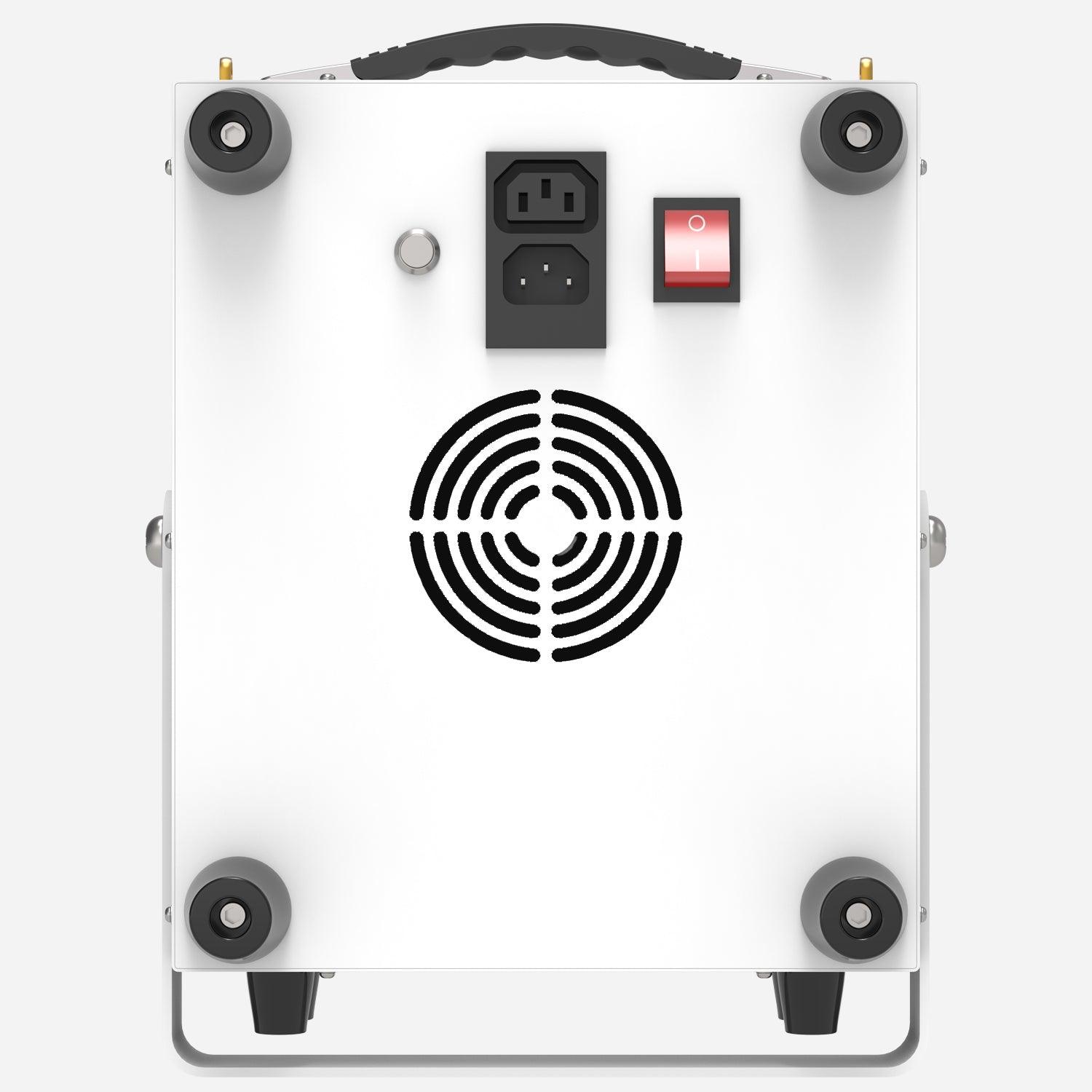 YOULUMI IPR-001 Red Light Therapy Panel - Top view with power and fan details.