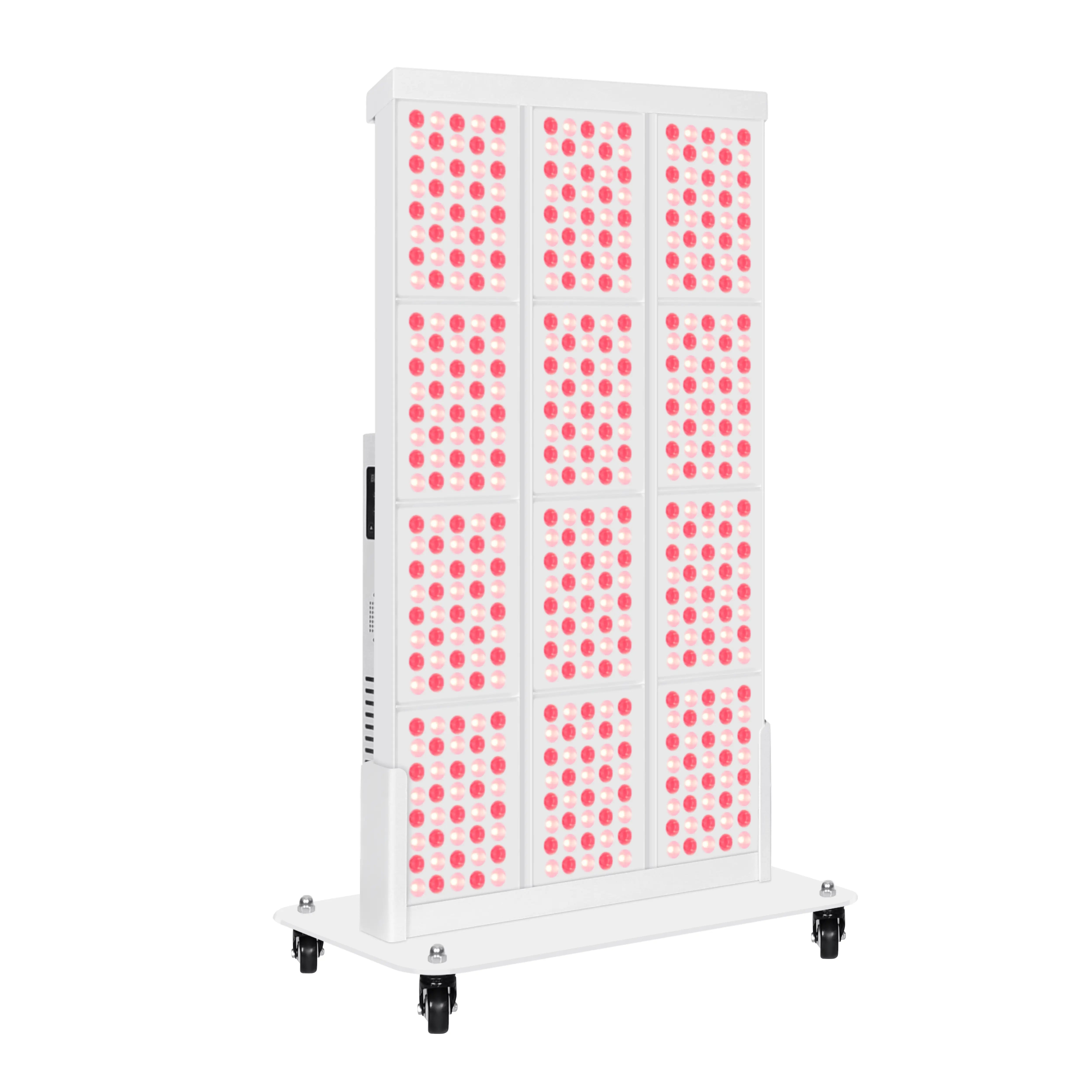 Side view of YouLumi IRP010-03L red light therapy panel with 1920 LEDs for professional full-body treatment