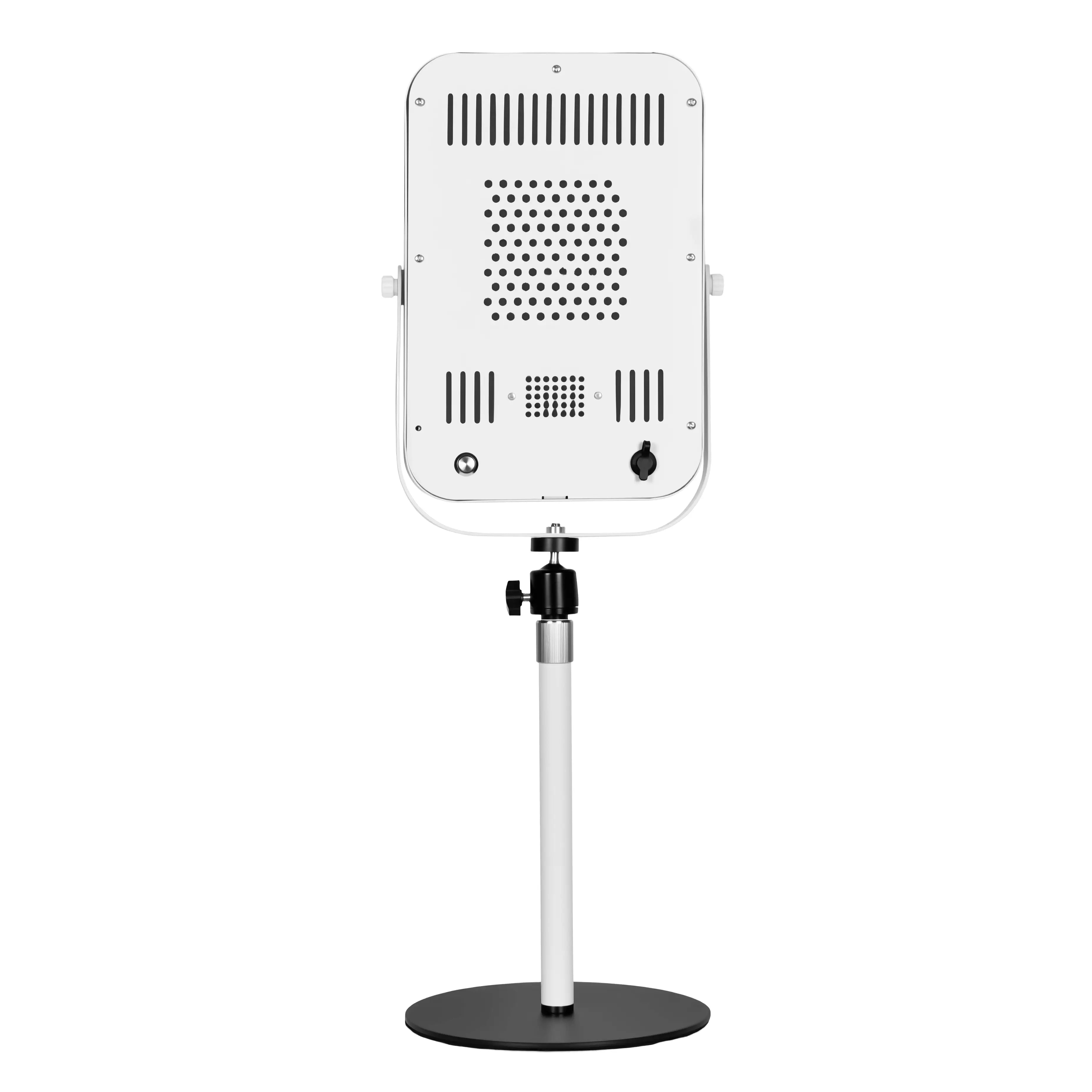 YouLumi 160 LED red and near infrared light therapy panel on height adjustable stand