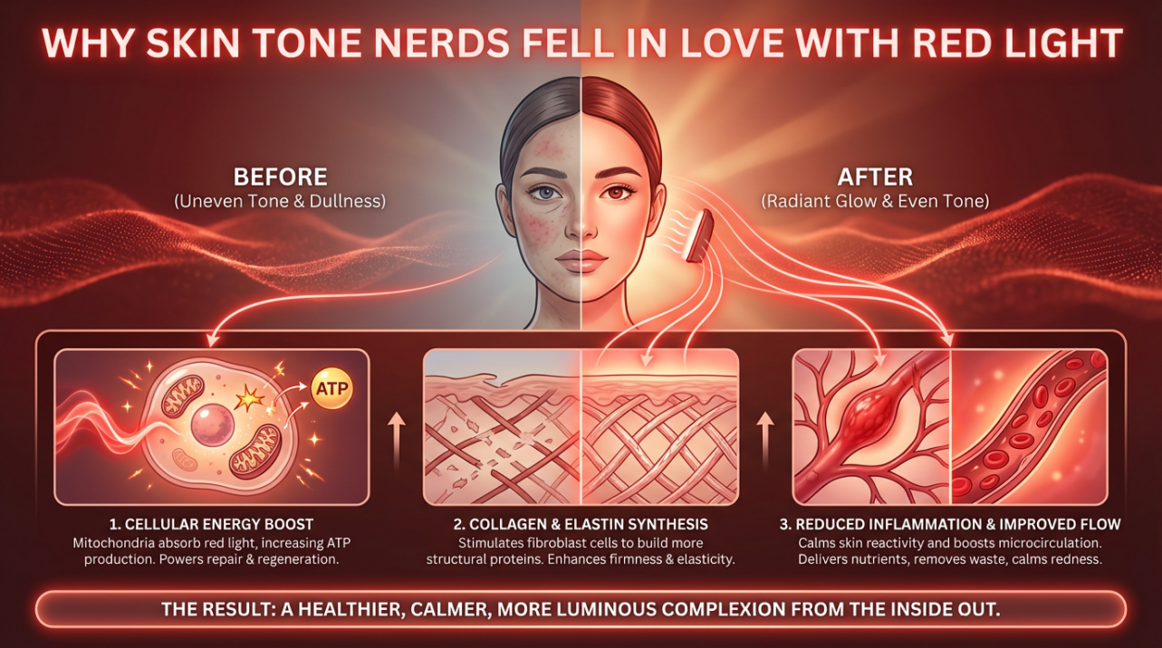 Impact of Red Light Therapy on Skin Tone and Undertones