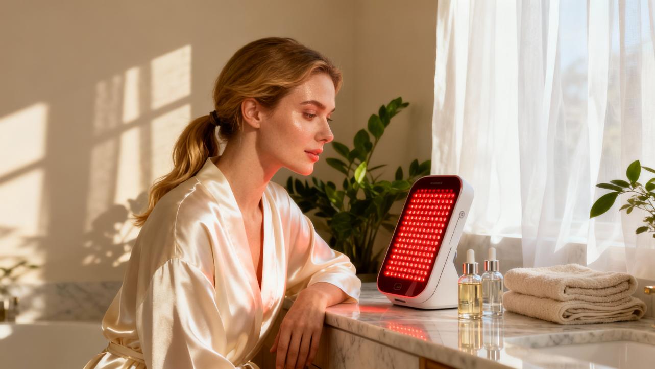 How Red Light Therapy Supercharges Your Serums (And Where The Science Draws The Line)