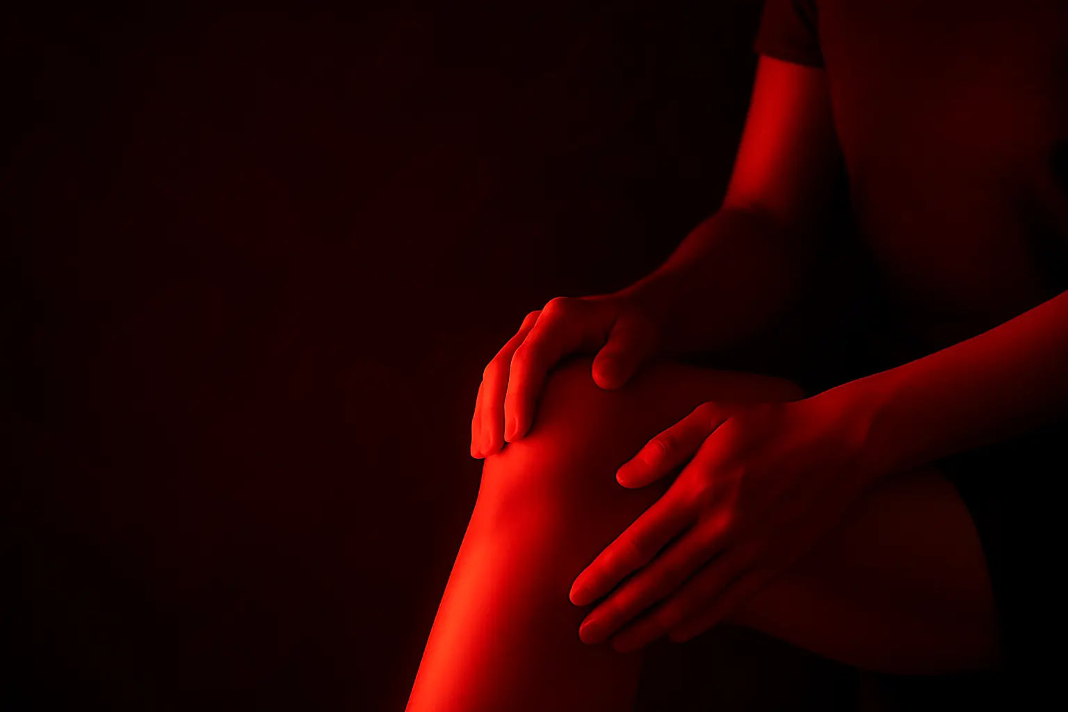 Using red light to treat knee problems