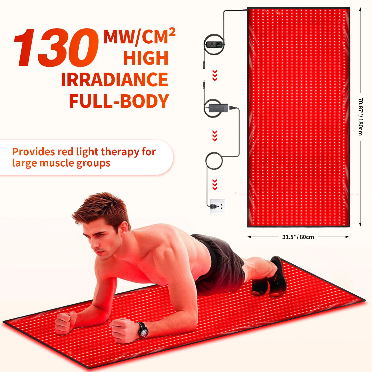 Youlumi Pro Full Body Red Light Therapy Mat | Open‑Box