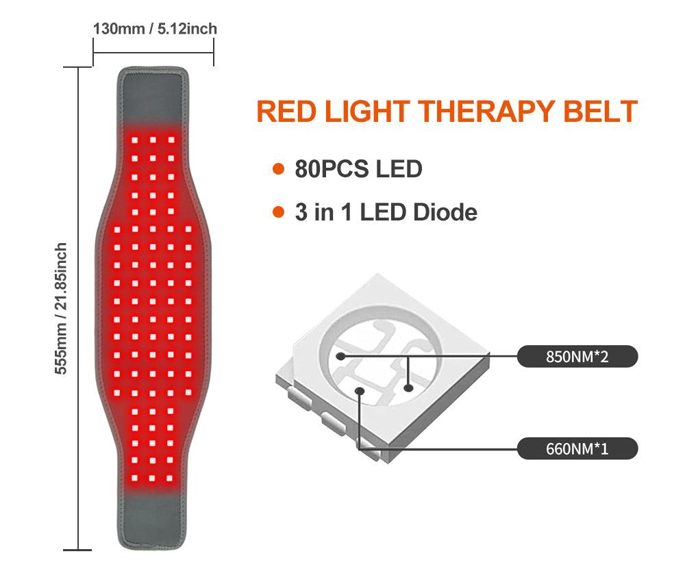 YOULUMI led red light therapy belt 660nm strips