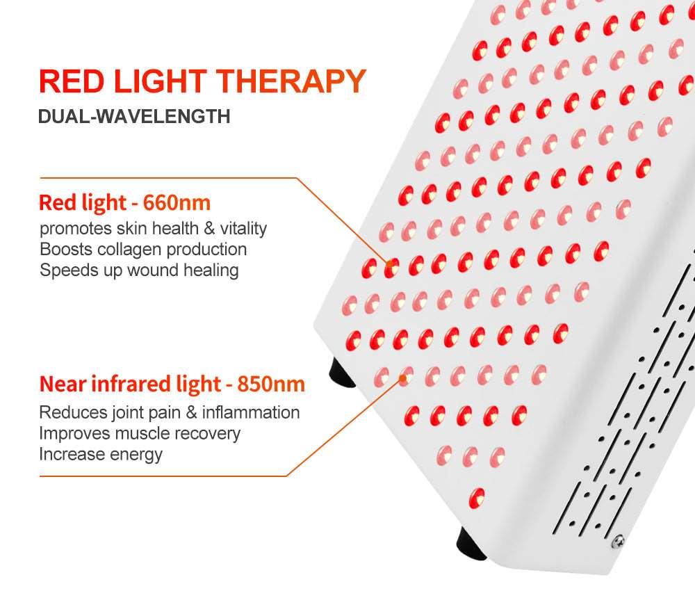 YOULUMI 660nm 850nm handheld red led light therapy panel