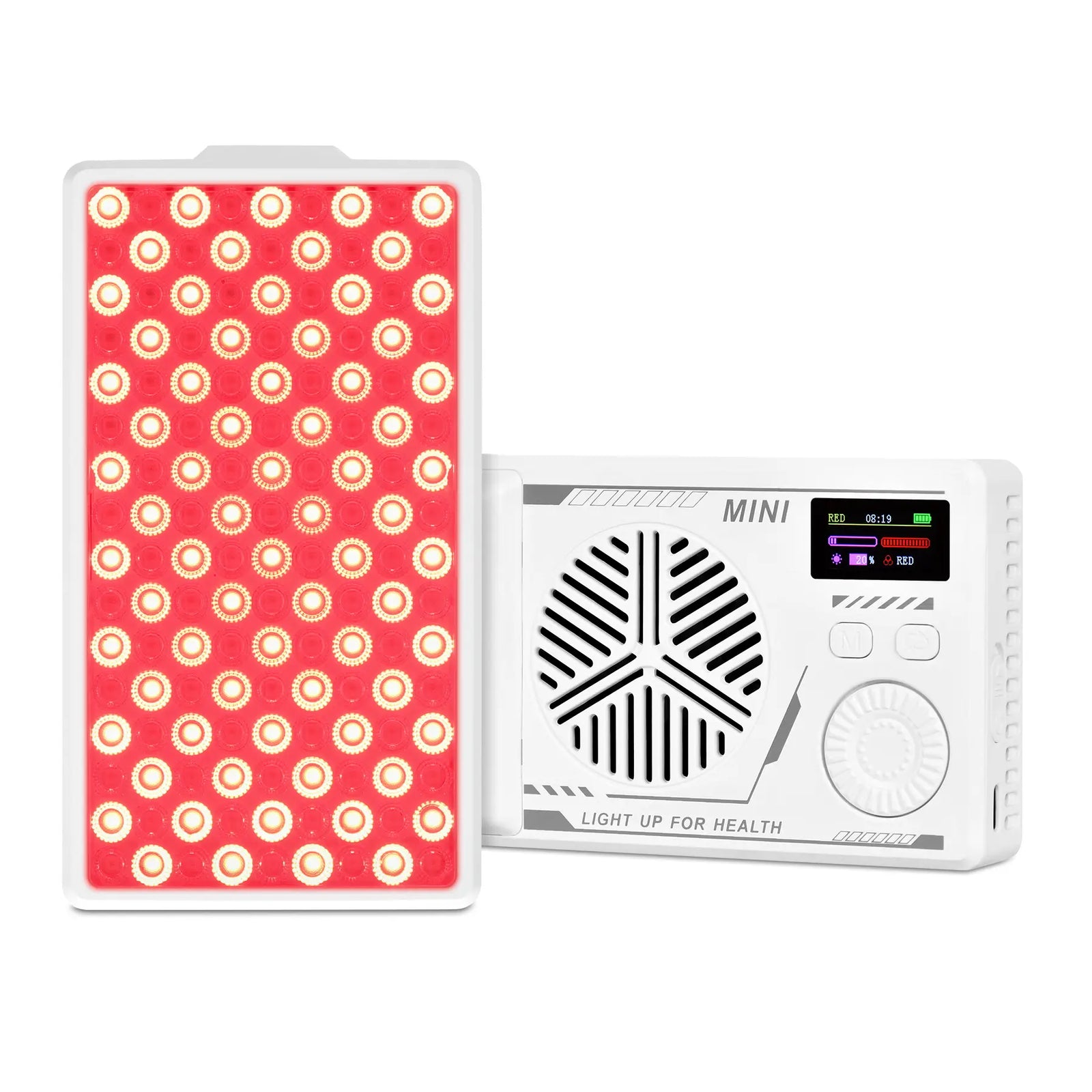 YL-IRP-007MN portable red light therapy panel with LED display and built-in controller