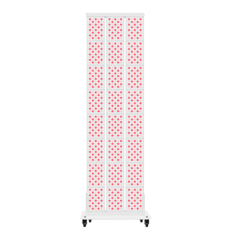YOULUMI 1700W Red/NIR LED light panel for full-body home use. Features 660/850nm wavelengths and mobile wheel base.