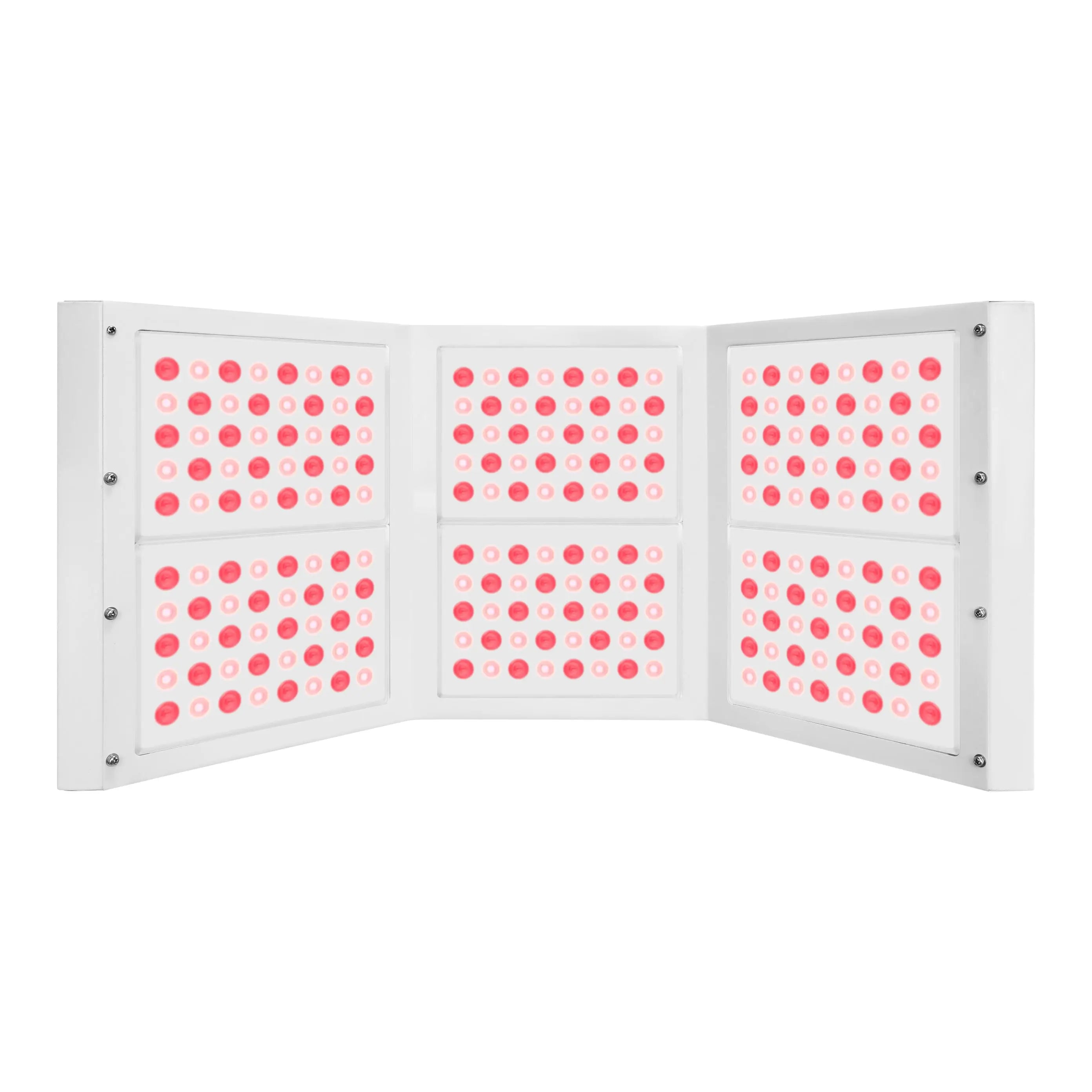 Curved design of YL-IRP010-H06T red light therapy panel with 960 LEDs for enhanced full-body treatment coverage